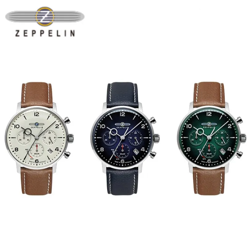 Fashion Zeppelin Hindenburg Series Quartz Machine Men's Retro Business Leisure Men's Watch Fashion Watch 3 Colors