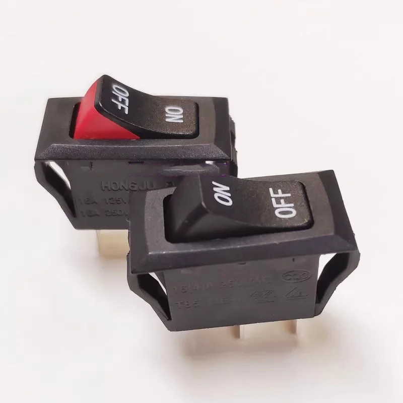 1~5pcs/lot Ship-shaped switch R-2-110-D2N-BBR two-pin two-position two-color rocker switch 16A
