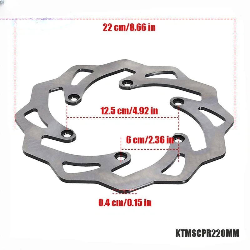 Motorcycle 240/270/220/260MM Front Rear Brake Disc Rotor For YZ125-YZ450F WR125 WR250 WR250F WR450F SX SXF XC XCF XCW EXC EXC