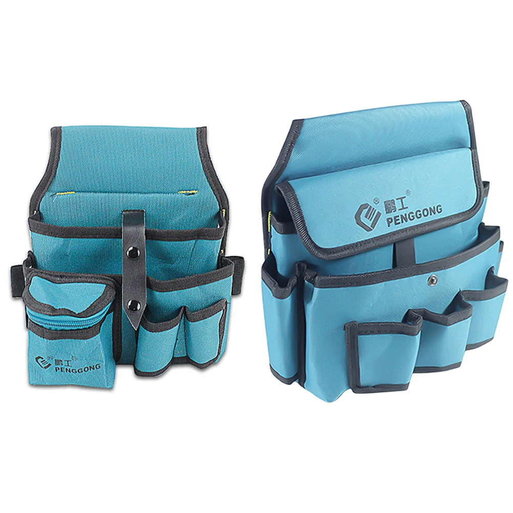 Oxford Cloth Electrician Waist Tool Bag Multifunctional Multi-pockets Storage Waist Bag Waterproof for Drill Wrench Screwdriver