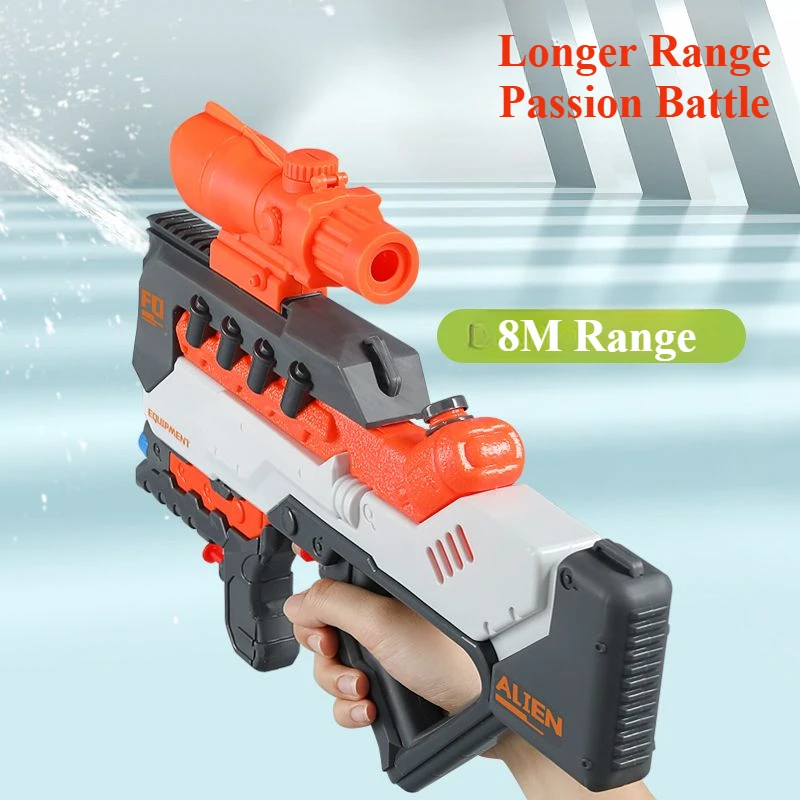 Pistolet à eau déformable à trois buses pour enfants, jouets d'extérieur, plage, piscine, jeu de combat, pistolet à eau d'été pour enfants, garçon et fille, cadeau