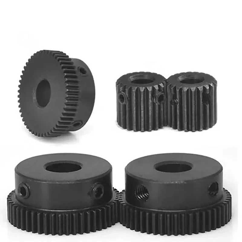 

1Pcs Module 1 Motor Gear 1M30T-32T Carbon Steel Material Blackening Spur Gear Bore Size 4/5/6/6.35/10/12/14/15/16mm