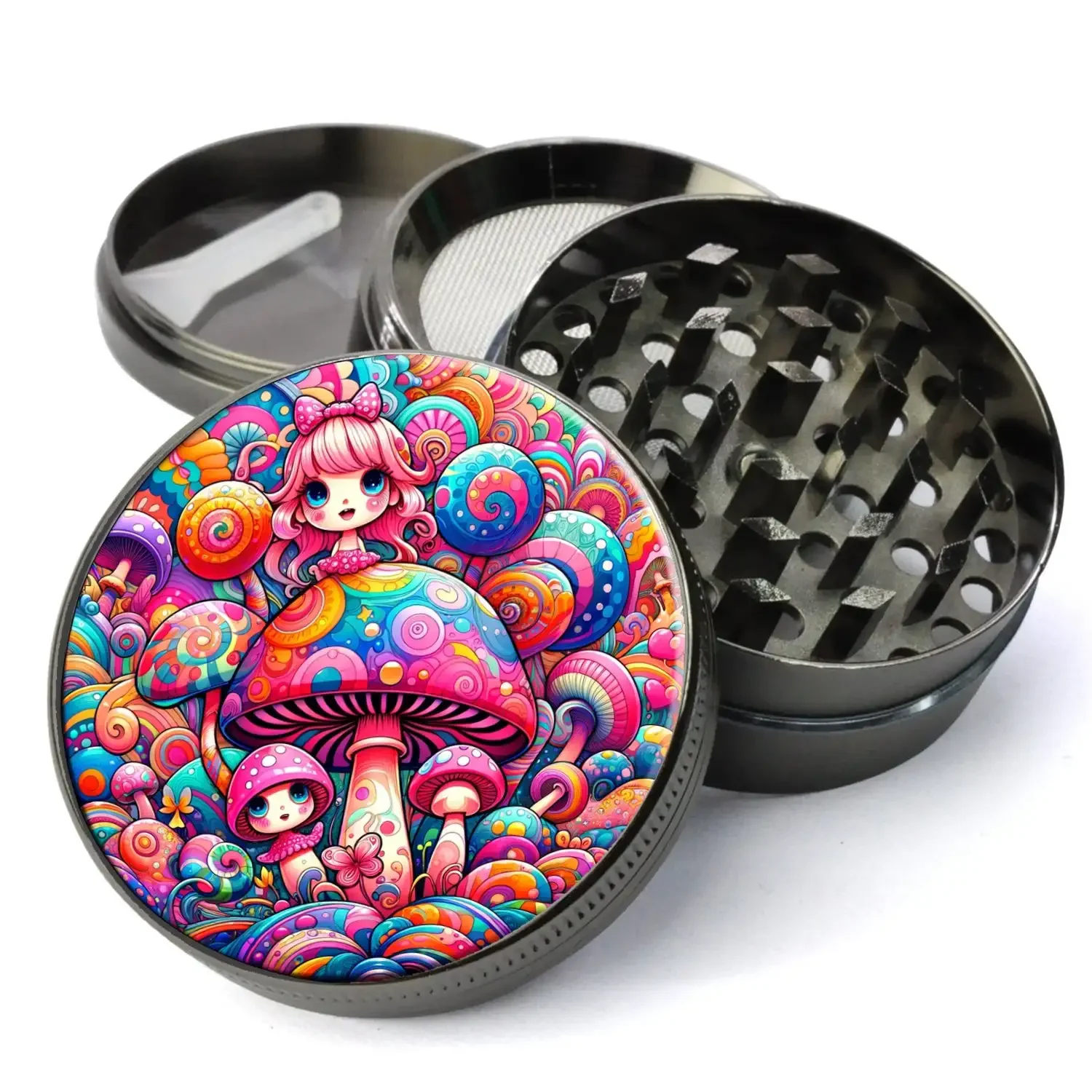 3D Sunflowers Metal Herb Grinder Cute Girly Grinder 2inch/50mm