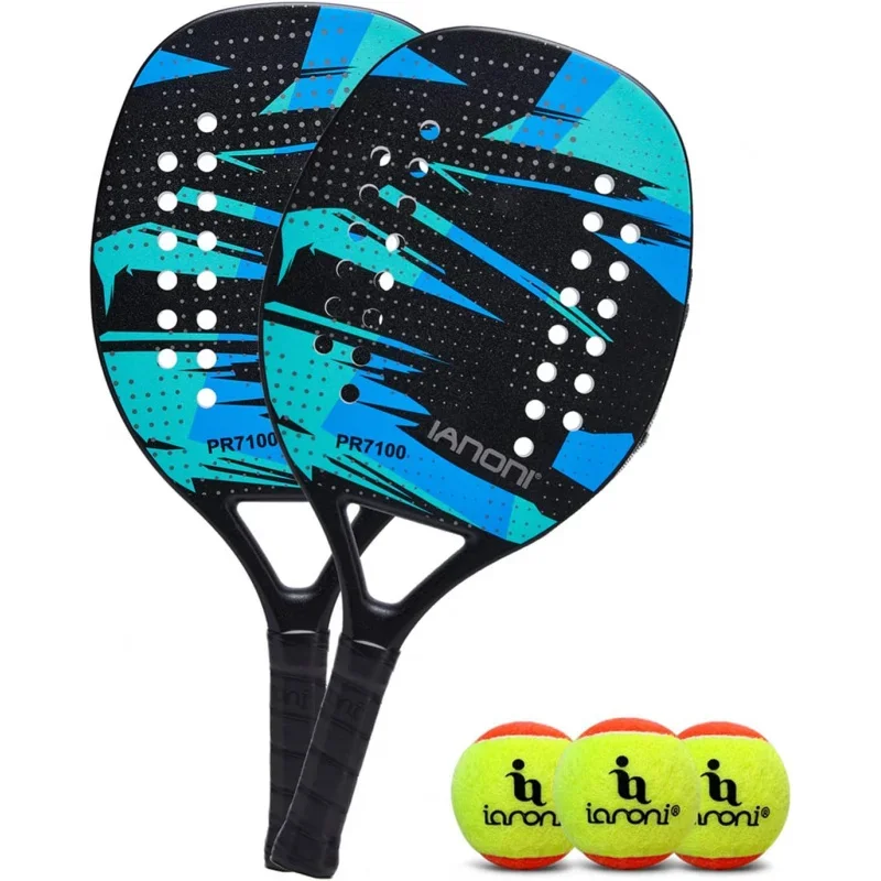 

Beach Tennis Paddle Beach Tennis Racket Carbon Fiber With EVA Memory Foam Core Tennis Paddles