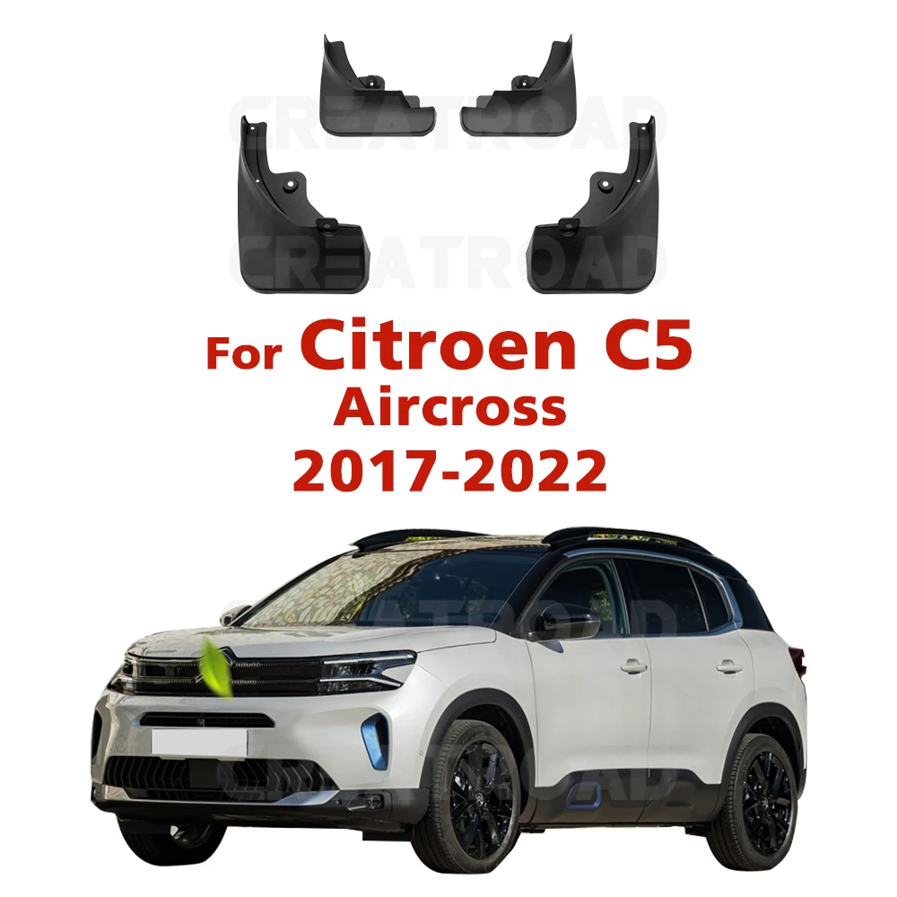 For Citroen C5 Aircross 2017 2018 2019 2020 2021 2022  Fender Mudflaps Splash Guards  Mudguards Mud Flaps car Accessories