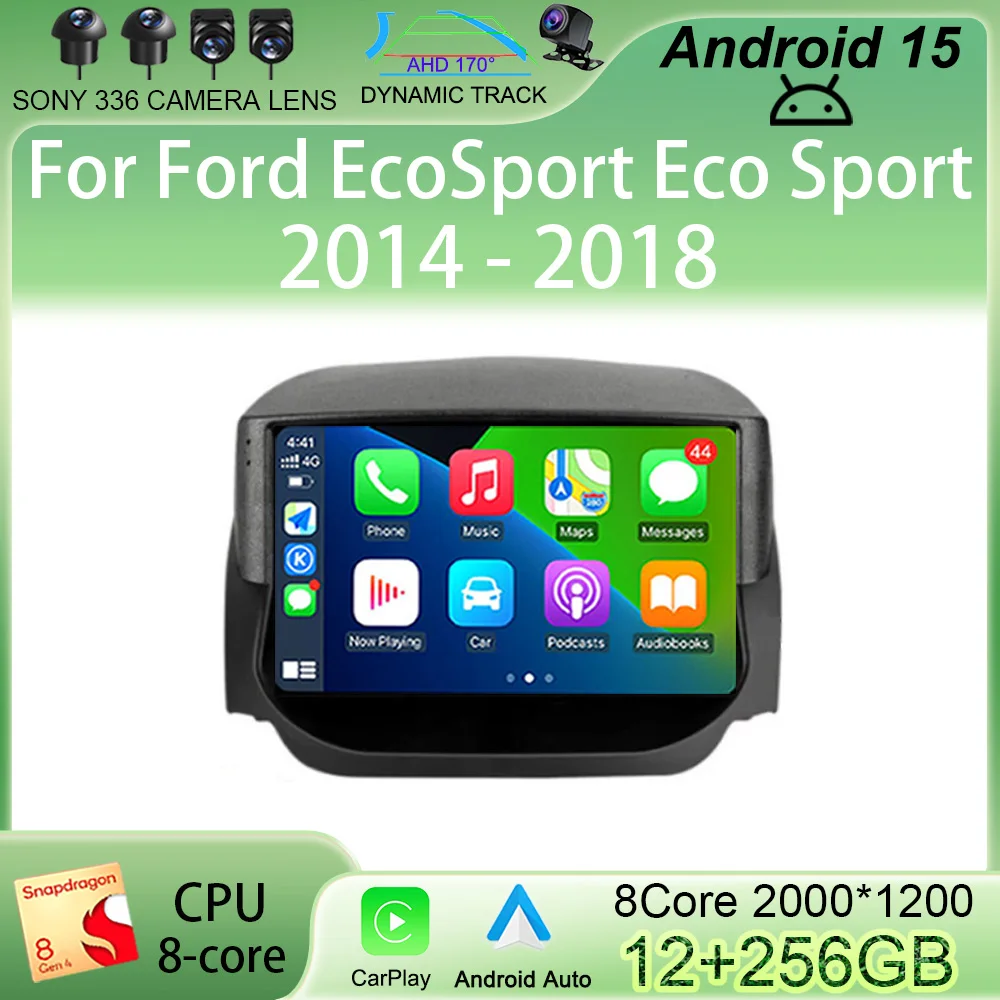 

For Ford EcoSport Eco Sport 2014 2015 2016 2017 2018 Android 15 Screen Stereo Car Radio Multimedia Player Navigation GPS 5G Wifi