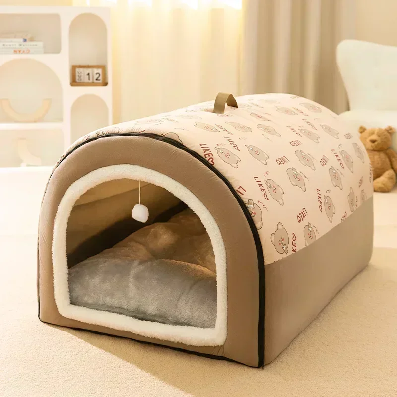 Winter Warm Dog House Can Be Dismantled and Washed Four Seasons Large Dog House Pet Sleeping Supplies