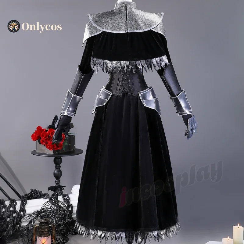 الروح المظلمة يوريا من لوندور تأثيري حلي كوس لعبة أنيمي زي حفلة الهالوين لعب دور الملابس الملابس Onlycos