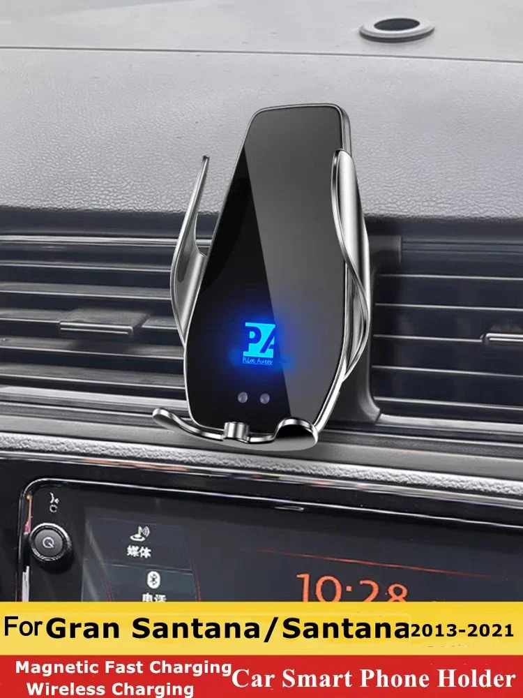 

2013-2021 для Volkswagen Gran Santana, держатель для телефона, беспроводное зарядное устройство, автомобильный кронштейн для крепления мобильных телефонов, поддержка GPS