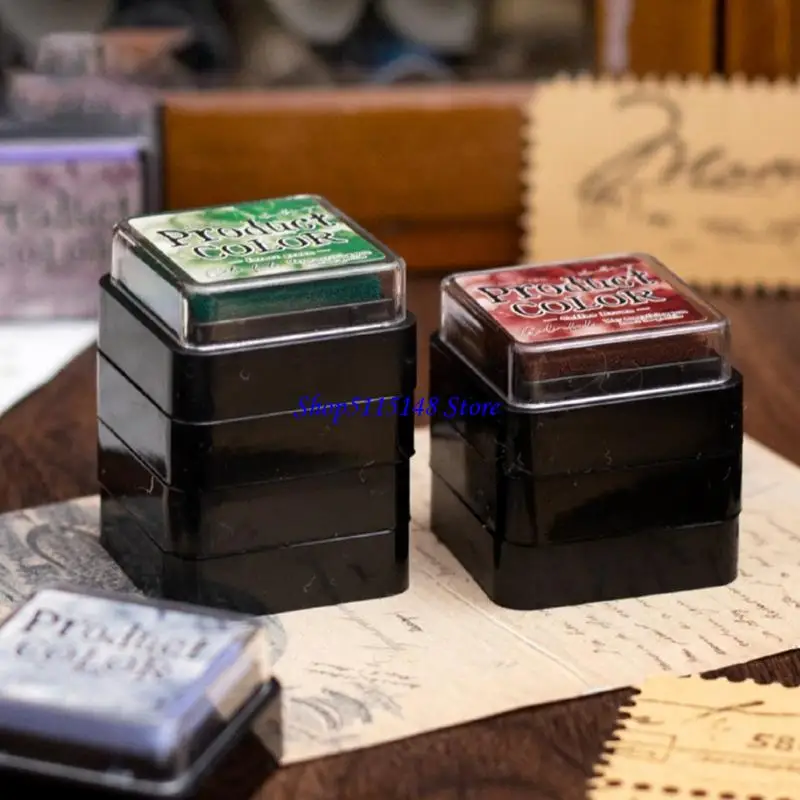 F3MA 6 PCS INKPAD TEM PAD MÀU SẮC MÀU SẮC SET