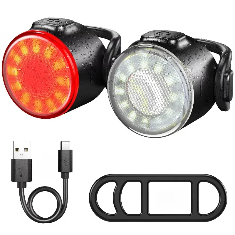 

Велосипедные фонари Задние фонари Водонепроницаемые светодиодные предупреждающие о безопасности Велосипедные фонари Велосипедные хвосты Аксессуары для велосипедов Свет