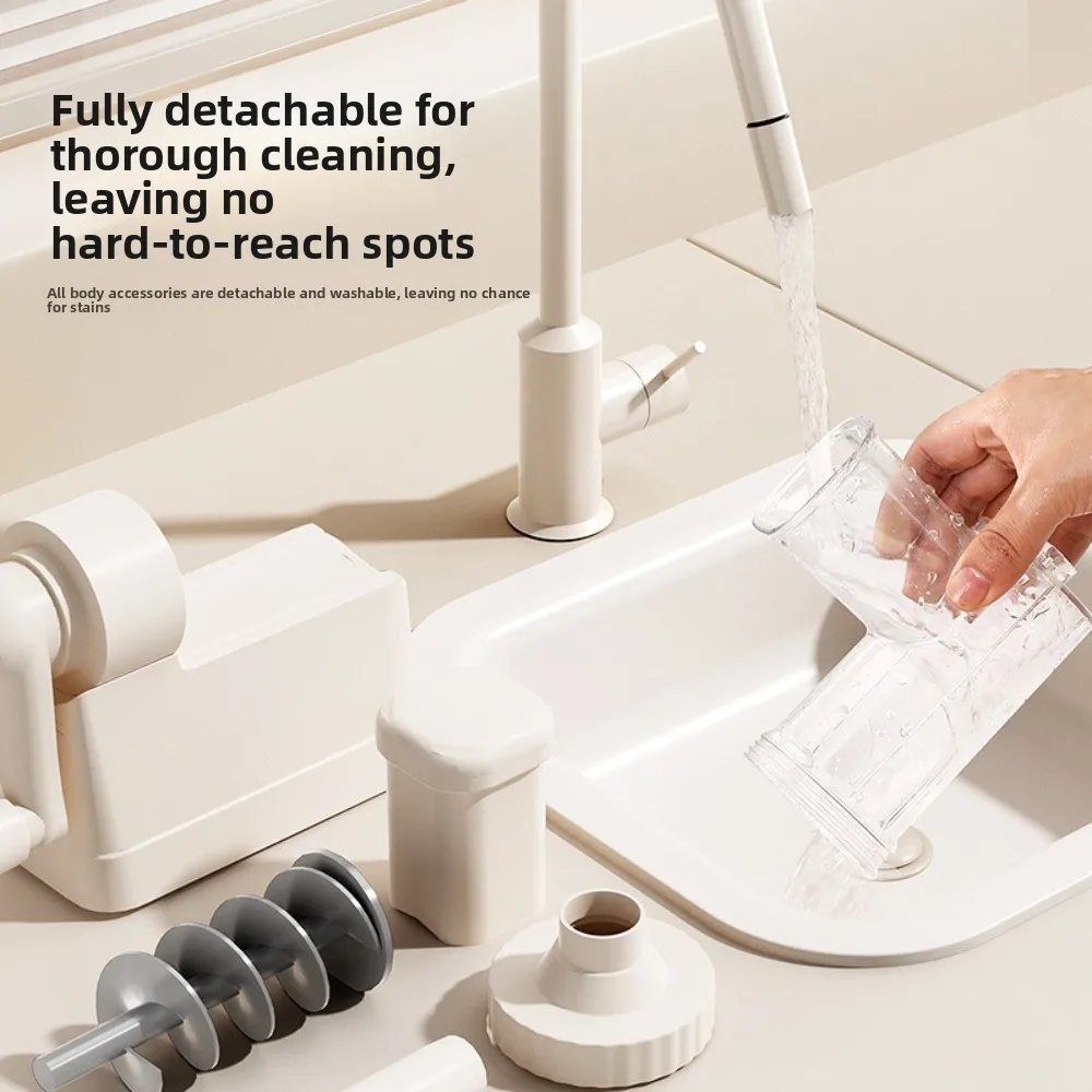 

Ручная машина для быстрого наполнения колбас с 4 насадками, съемная, большая емкость, пластиковая