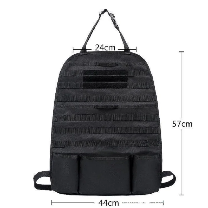 Tactical Molle Car Sear Back Organizer Pocket Multi Storage Bag EDC Bag Phone Pouch For Universal Cars Seat Cover Bag