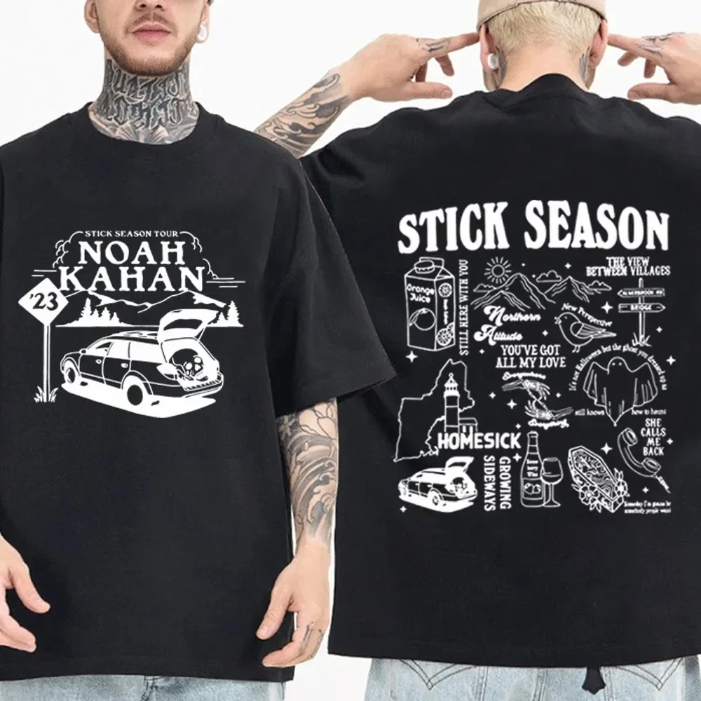 Noah Kahan Stick Season 2024 T-Shirts Man Woman Clothes Fashion Harajuku O-Neck Short Sleeve Shirts