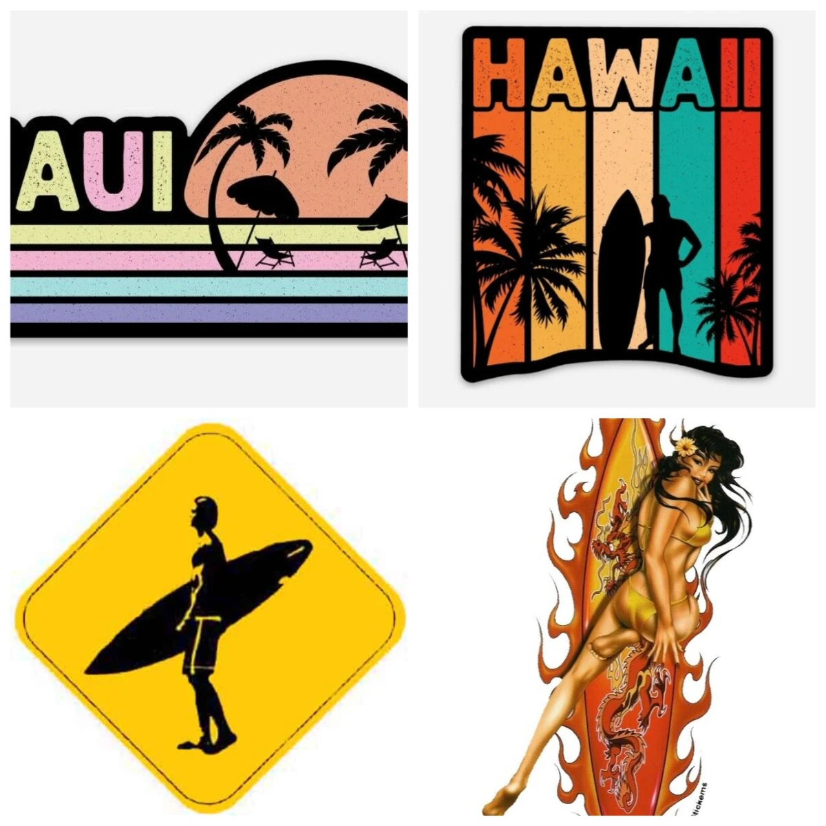 

Surf Sticker SURF WAGON Sticker Car Window Bumper Decal Vinyl Graphic Decal Bumper Truck Electric Scooter