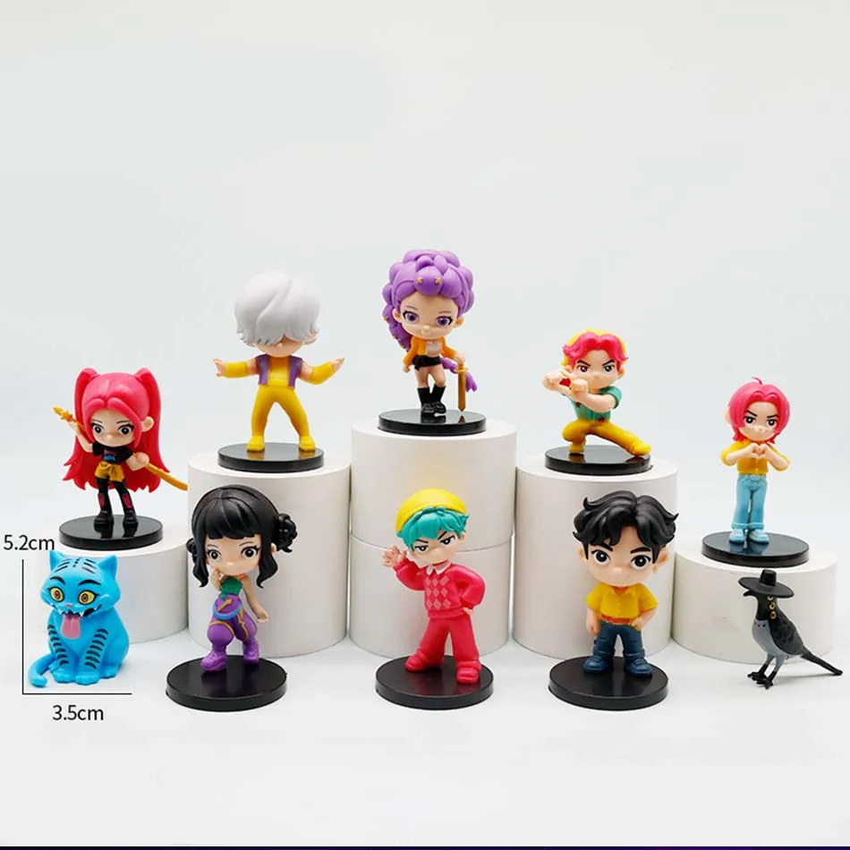 ฟิกเกอร์ Kpop Demon Hunters รุ่นฮิตปี 2025 ตุ๊กตาการ์ตูนรูมิ/มิรา/โซอี้ แอคชั่นฟิกเกอร์ PVC ของตกแต่งโต๊ะทำงาน ของเล่นสะสมสำหรับแฟนคลับ