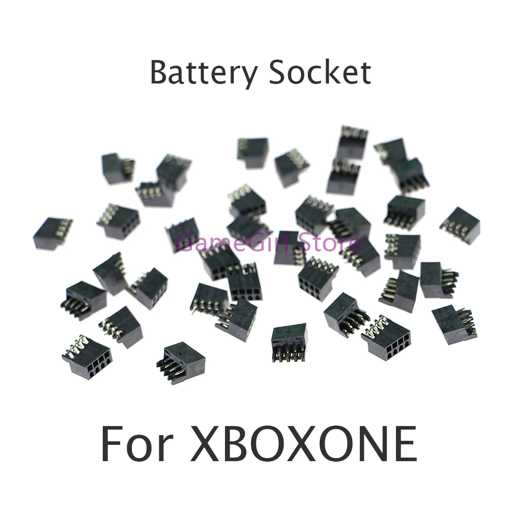 50pcs Battery Terminal Interface Socket Power Charging Connector Port for Xbox One Controller Replacement