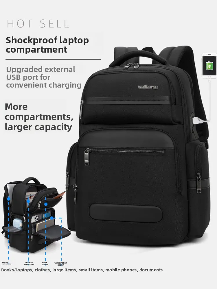 

Большая мужская сумка для книг Capaci Prestonable Travel Bookbag для школьников начальной школы, сумка с двойным плечевым ремнем из мягкого материала