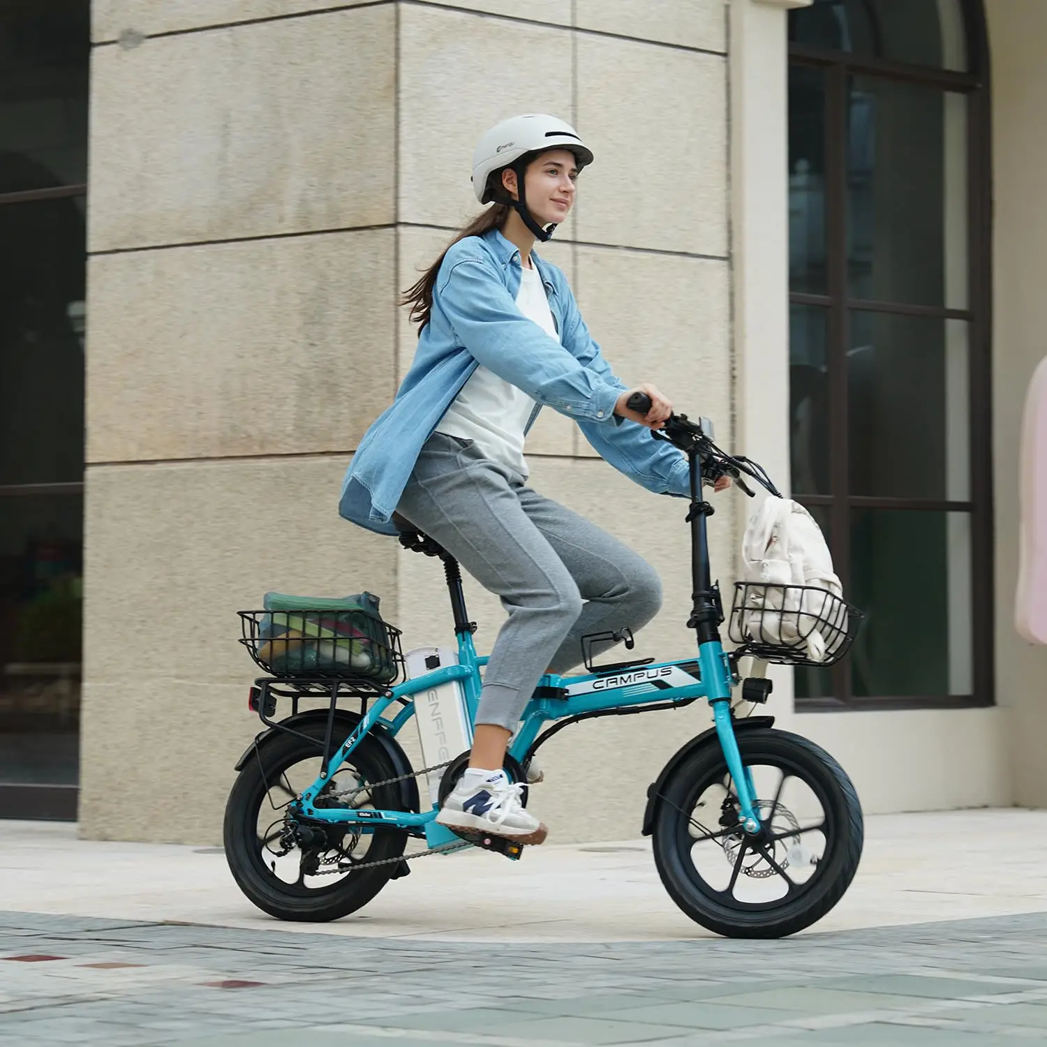 Super Light Folding Electric Bike 20MPH 40 Mile Range 7-Speed All Terrain UL Certified, Customized