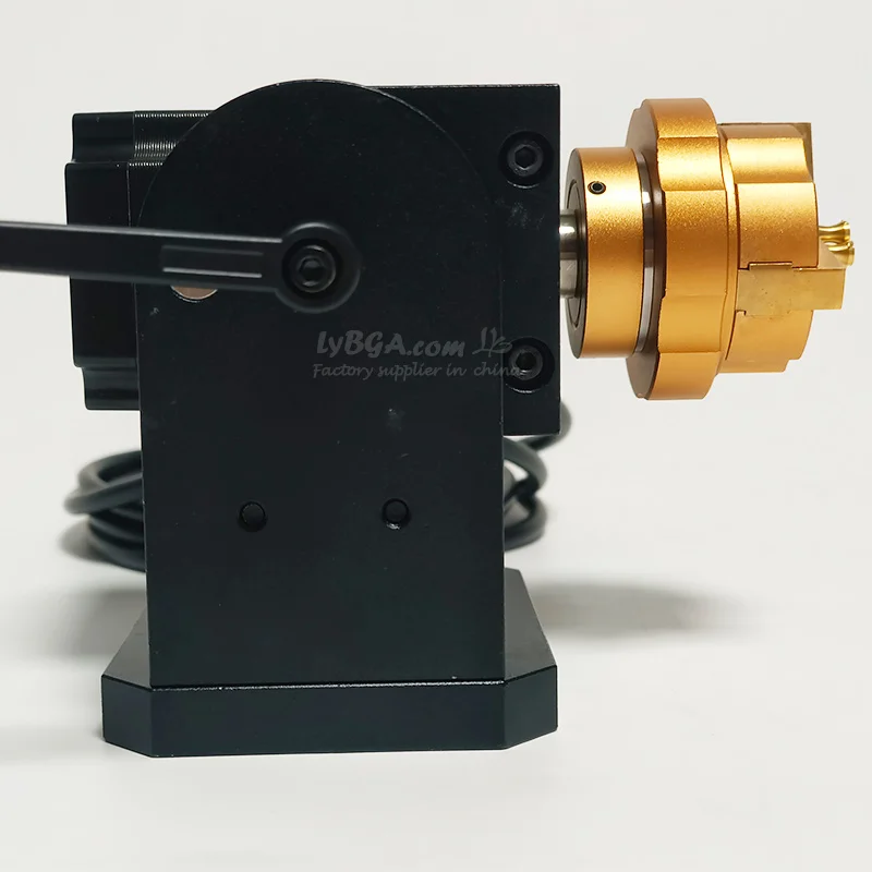 خاتم محور دوار للمجوهرات مع مشبك نحاسي لآلة النقش بالليزر للأشعة فوق البنفسجية CO2 #4