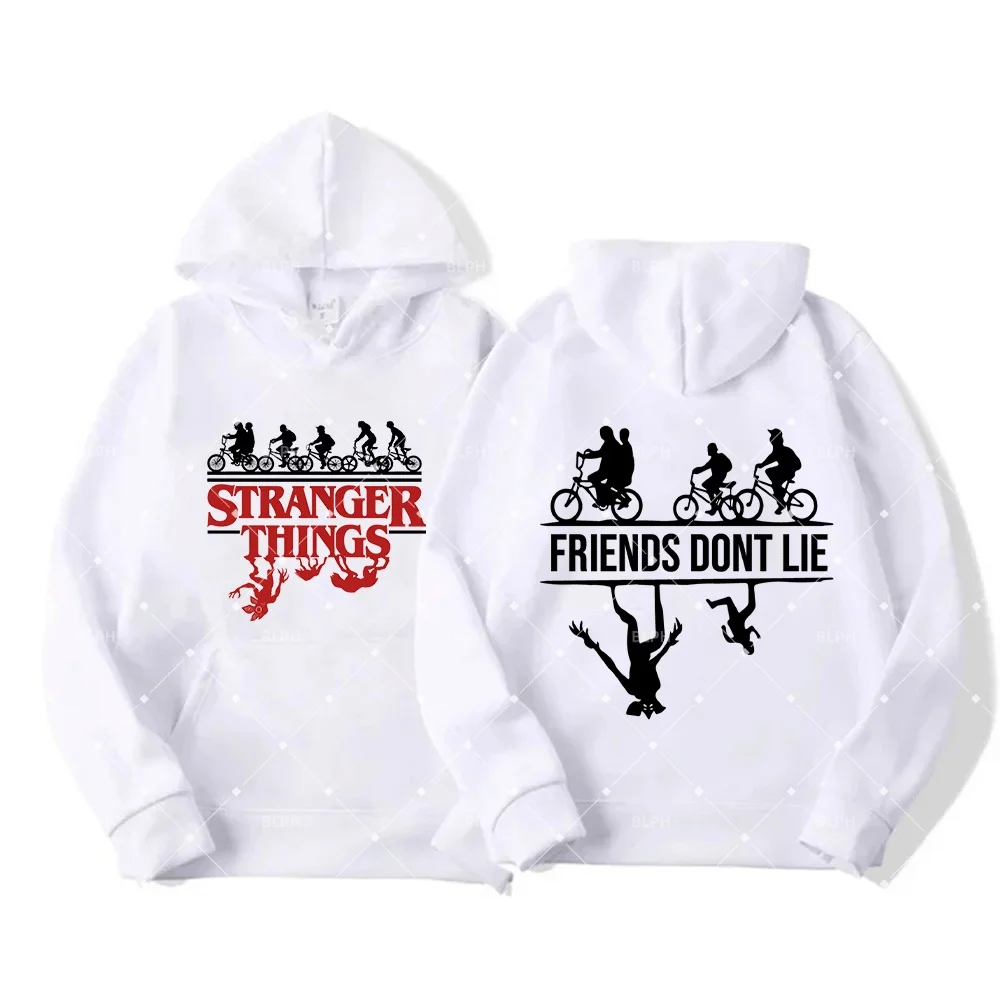 

Уникальная толстовка для велопрогулок в стиле «Друзья не лгут» по мотивам сериала «Очень странные дела» для всей семьи (дети и взрослые), идеально подходит для повседневной носки.
