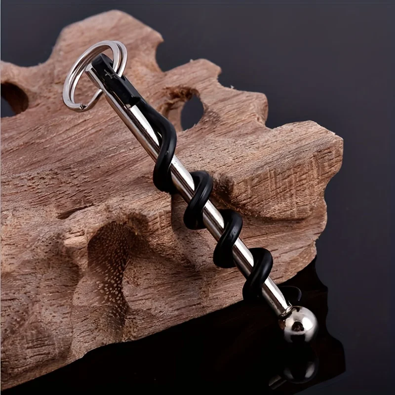 

Мини-карманная открывалка для бутылок красного вина из нержавеющей стали, металлический штопор для официанта, открывалка для вина, портативный брелок, открывалка для бутылок