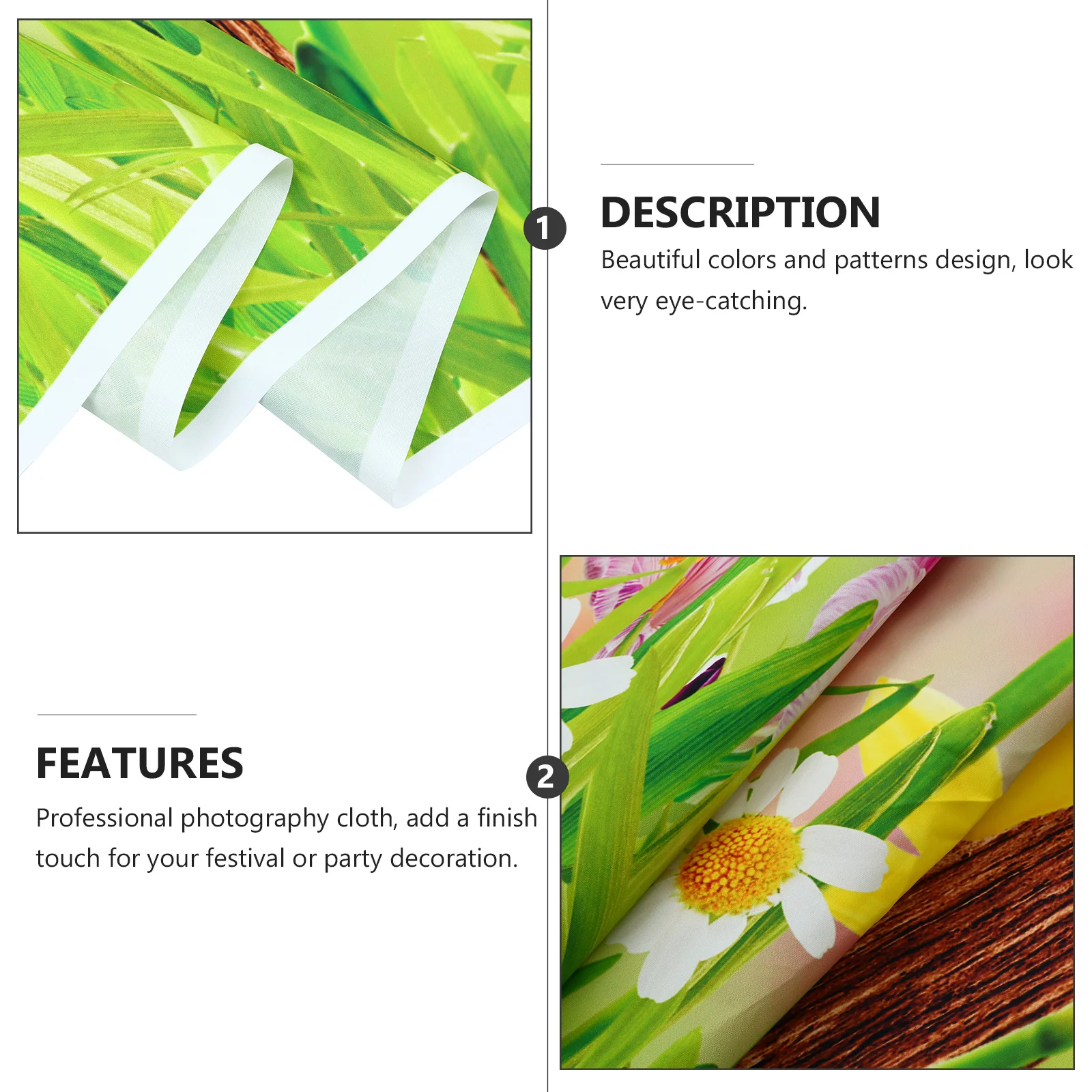 

Large Easter Flower Backdrop Vinyl Photography Cloth Easter Theme Wall Background Photo Booth Decoration Photo Background Cloth