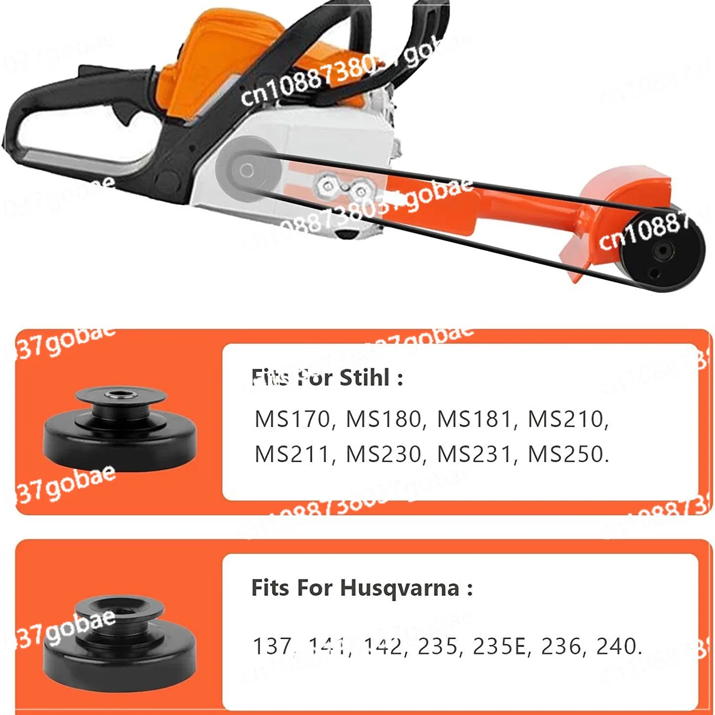 Poria wood chain saw accessories belt, peeling, shavings,