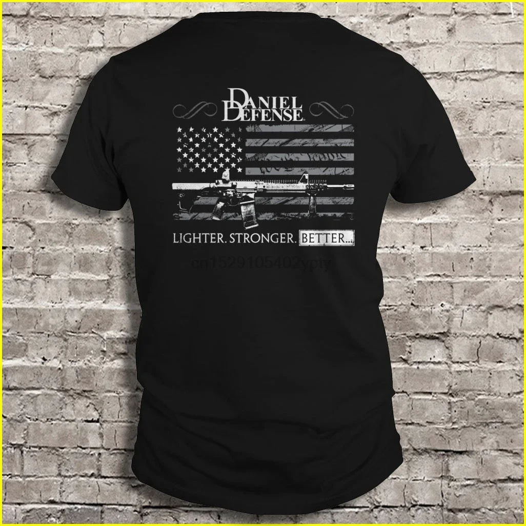 Camiseta para hombre y mujer, camisa de Daniel Defense lighter stronger better