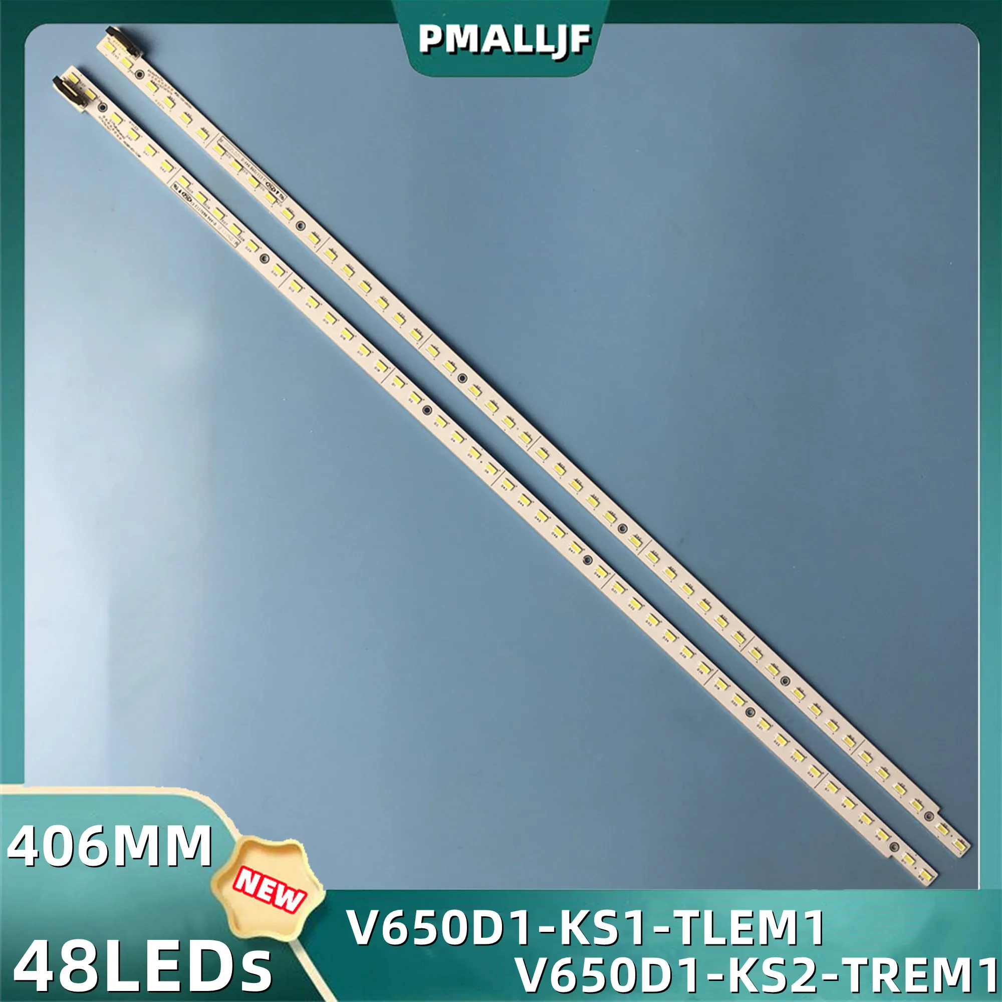 

2Pc/Set LED Strip For V650D1-KS2-TLEM1 V650D1-KS2-TREM1 LED65X8100DE 3D65C6000iD 65PFL5W40 L65E5690A-3D D65F351 65E510E