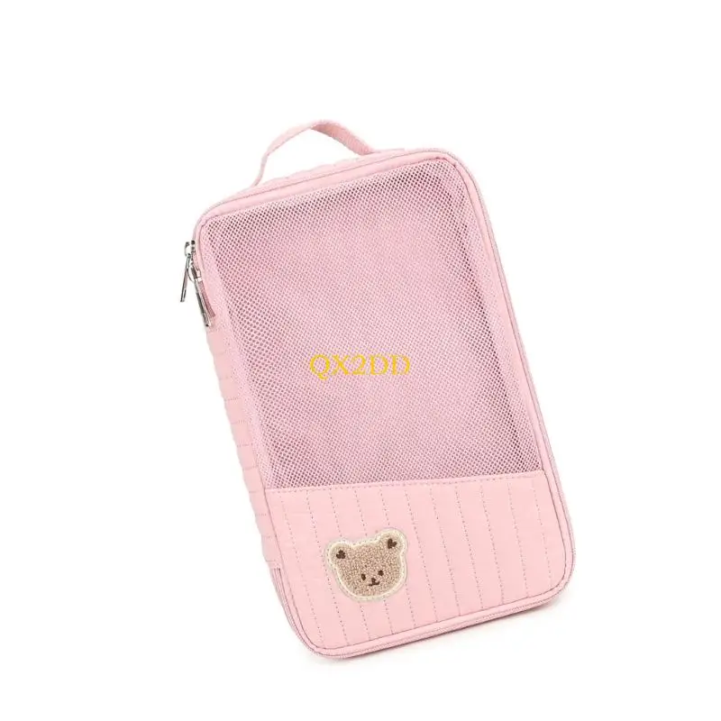 QX2D Portable Diaper Bag Breathable Cotton Construction Spacious Compartment for Quick Diaper Changes Outdoor