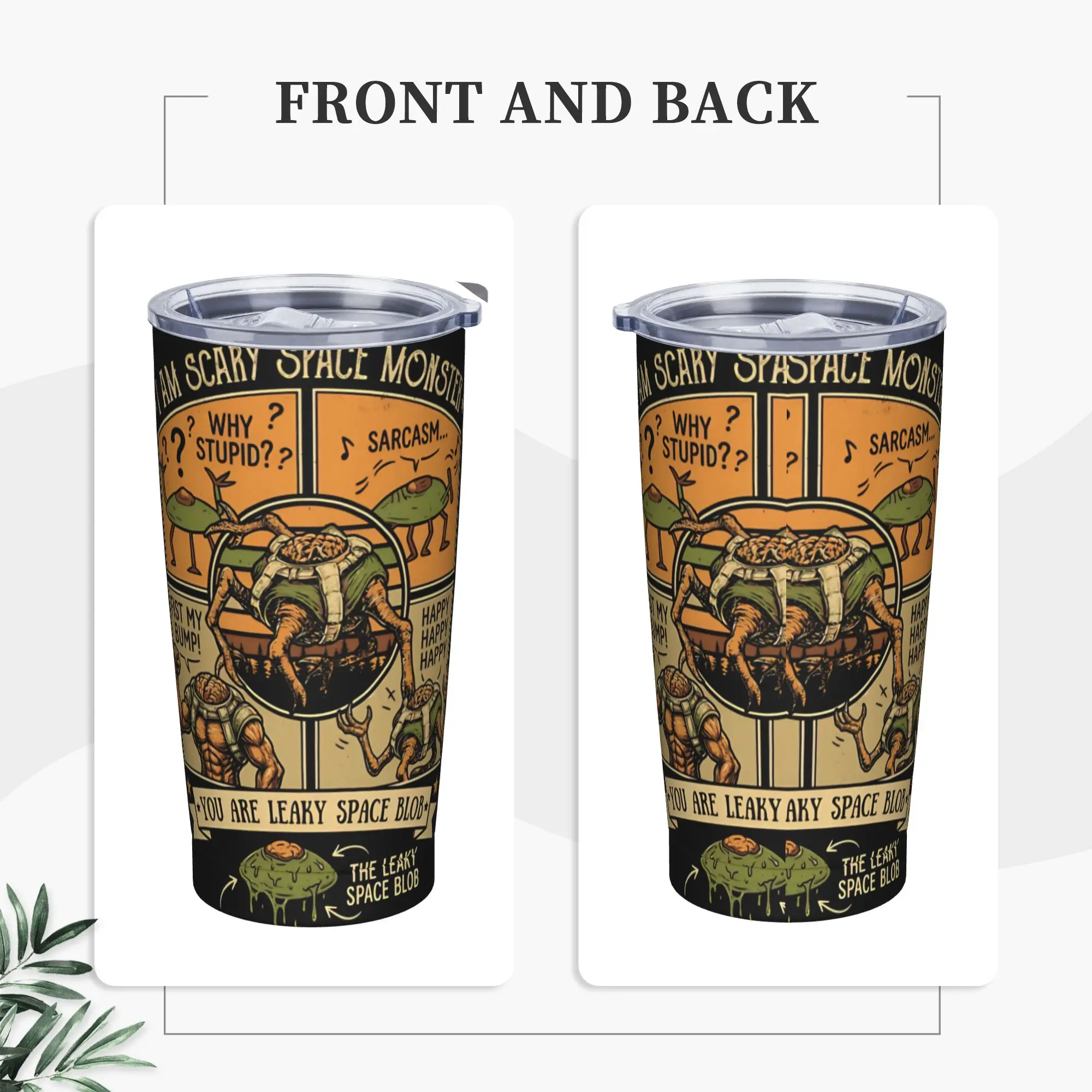 Rockys Project Hail Mary Fists My Bump Aliens Comic Tumbler Vacuum Insulated  Thermal Cup Vacuum Flask Car Mug Cold Drink, 20oz