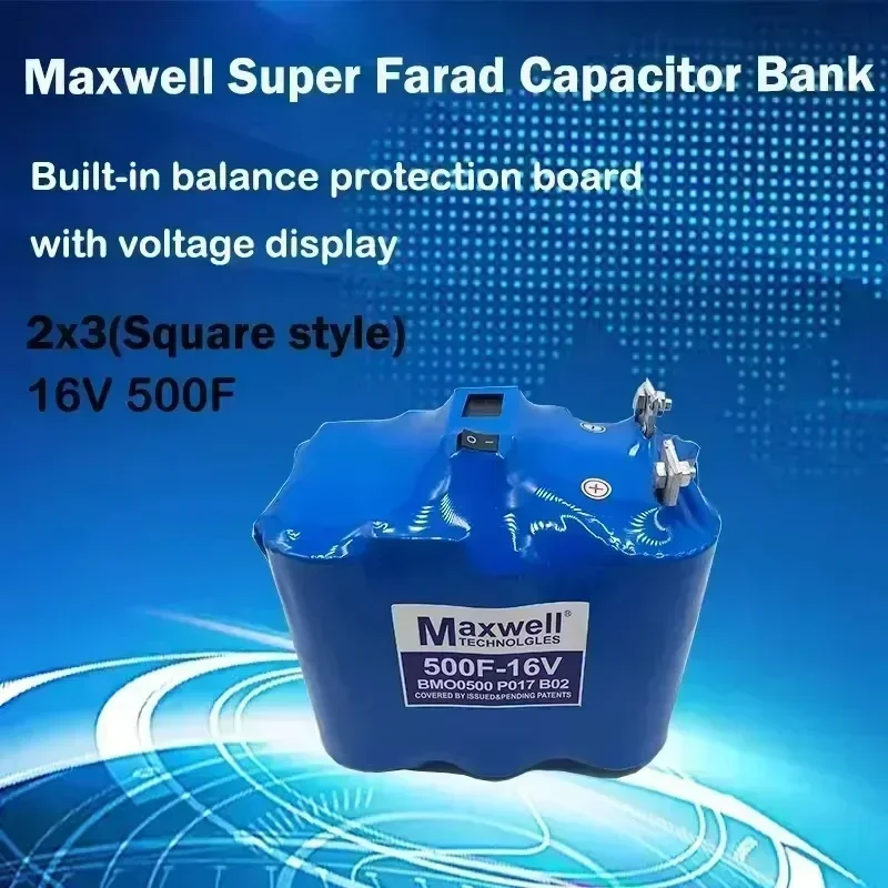 For-Maxwell 자동차 정류기 레귤레이터 16V 500F 슈퍼 파라 커패시터 2.7V 3000F 오디오 커패시터 커패시터 자동차 정류기