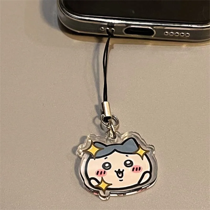 Cartoon Chiikawa acrilico catena del telefono cellulare carino vento Usaki coppia cellulare ciondolo borsa cerniera cordino decorativo regali