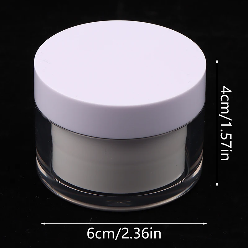 1PC Round Refillable Bottles Plastic Empty Cosmetic Jar Makeup Container Face Cream Eyeshadow Gel Suncreen Perfume Travel Bottle