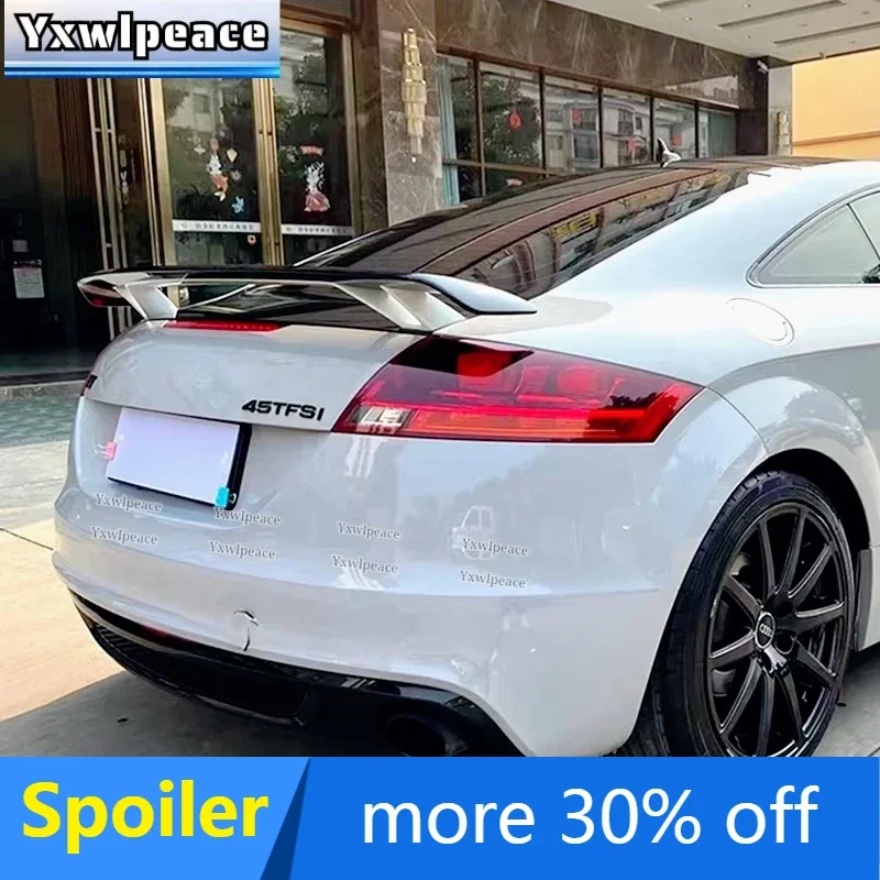 

For Audi TT MK2 2008 2009 2010 2011 Spoiler Real Carbon Fiber Rear Trunk Lid spoiler Wings Body Kit Accessories