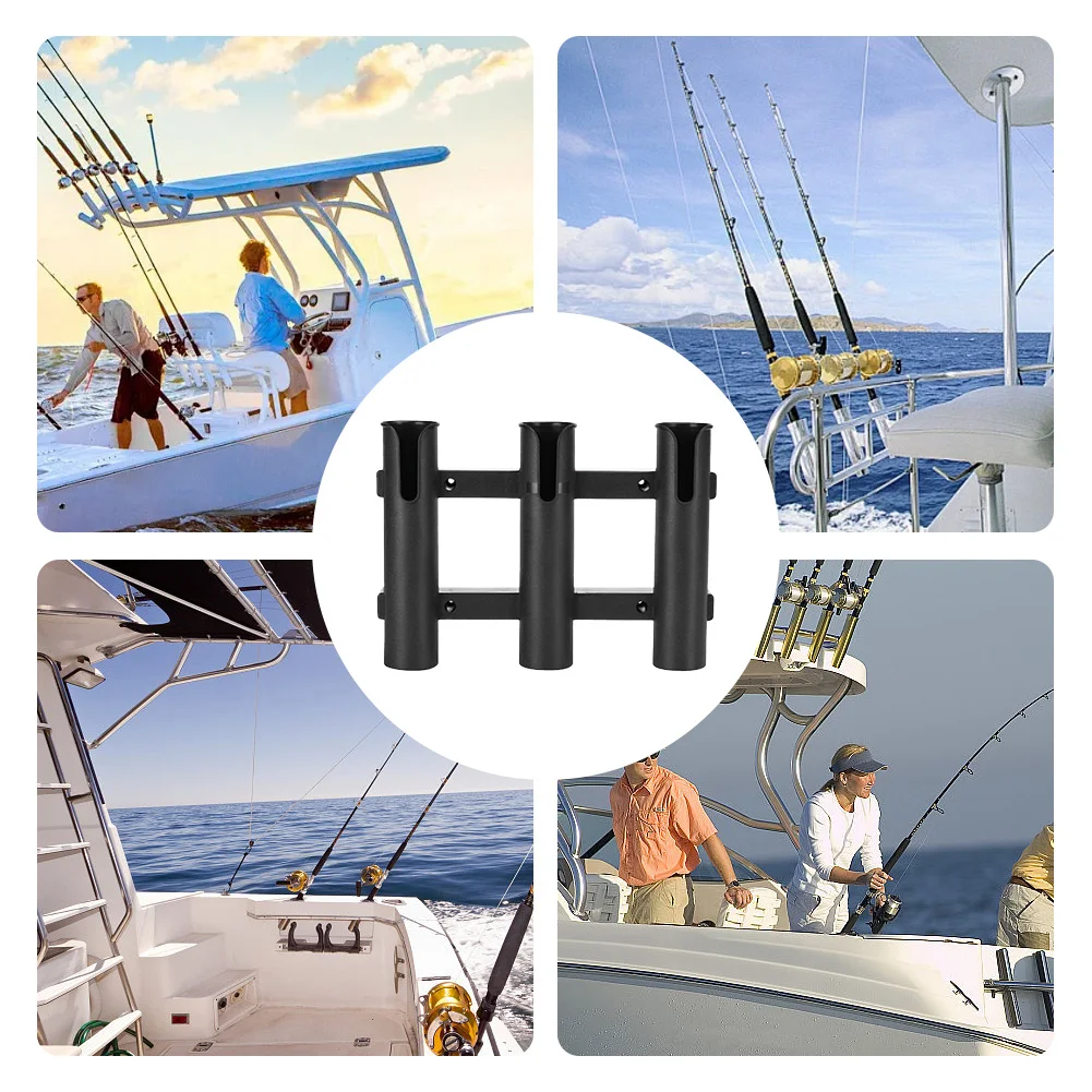 

Держатель для 3 удочек на лодку, пластиковый кронштейн для удочек, подставка для удочек для лодки, гаража, холодильника, прицепа