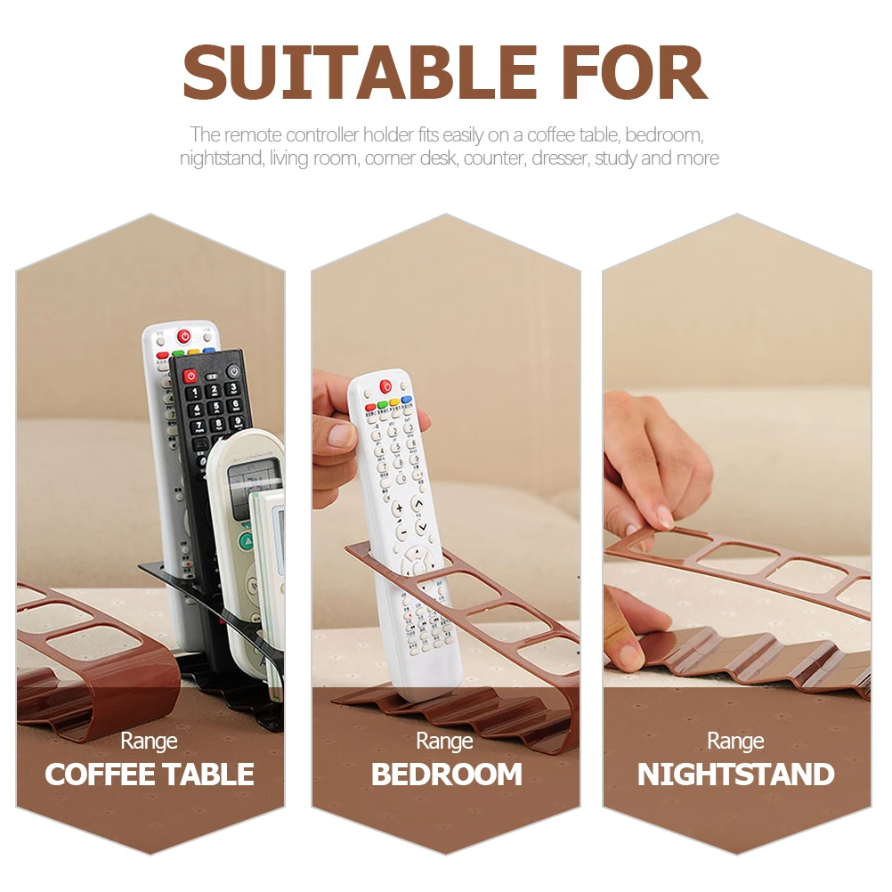 

2 Pcs Remote Control Storage Rack Caddy for Table Controller Holder Organizer Coffee Magnetic Top