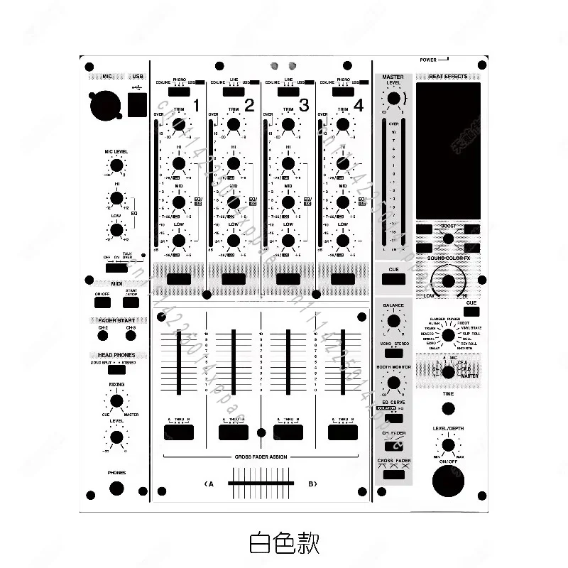 Not The Full Coverage Mixer Panel Film DJM750 Colorful  Only The On The Panel