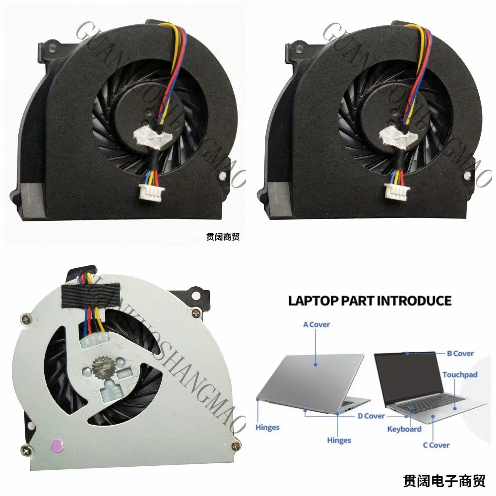 HJY...651378-001 is suitable for HP EliteBook 2560p 2570P laptop CPU cooling fan cooler