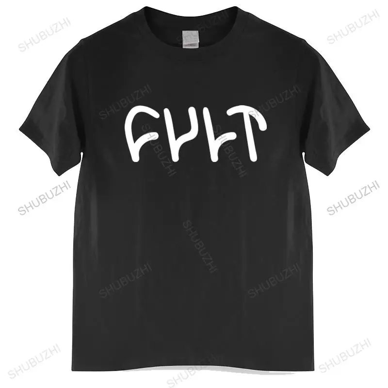 Camiseta con cuello redondo para hombre, camiseta de marca a la moda, camiseta negra con Logo de culto Bmx de estilo Vintage, Camiseta de algodón de manga corta, talla europea