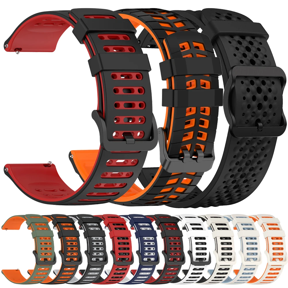 Bracelet en Silicone de 22mm pour Amazfit Active Max, 48mm, Bracelet de Sport respirant, Amazfit BALANCE 2/Bip 6 5 UNITY/GTR Intelligent Correa