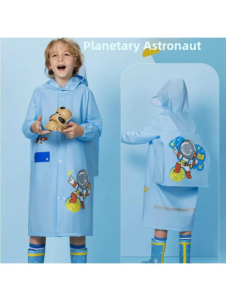 

Детский дождевик, водонепроницаемый, экологичный, полноразмерный, для мальчиков и девочек, для детей от детского сада до начальной школы