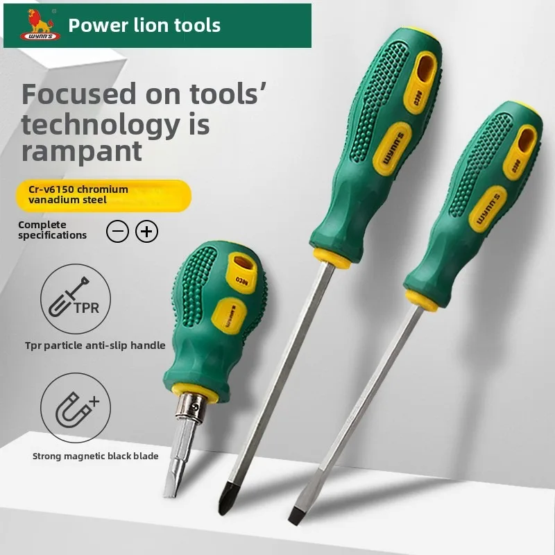 

Damaly, отвертка с пластиковой ручкой, крестовая отвертка с одним словом, многофункциональная бытовая отвертка