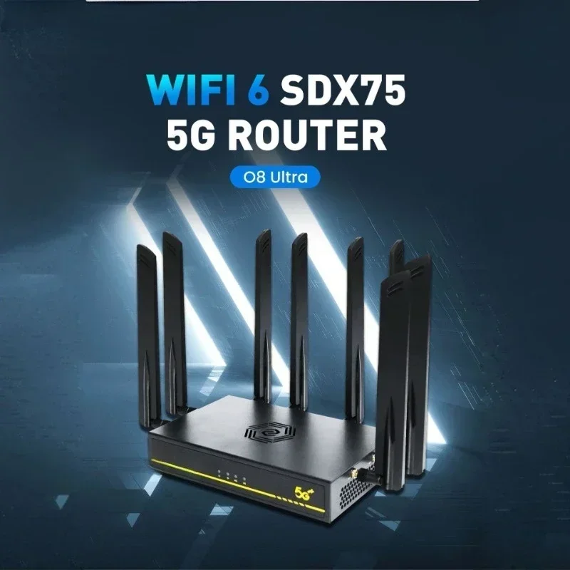 5GA card router wifi6 gigabit, Qualcomm x75 dual-band rm551e solution mesh networking