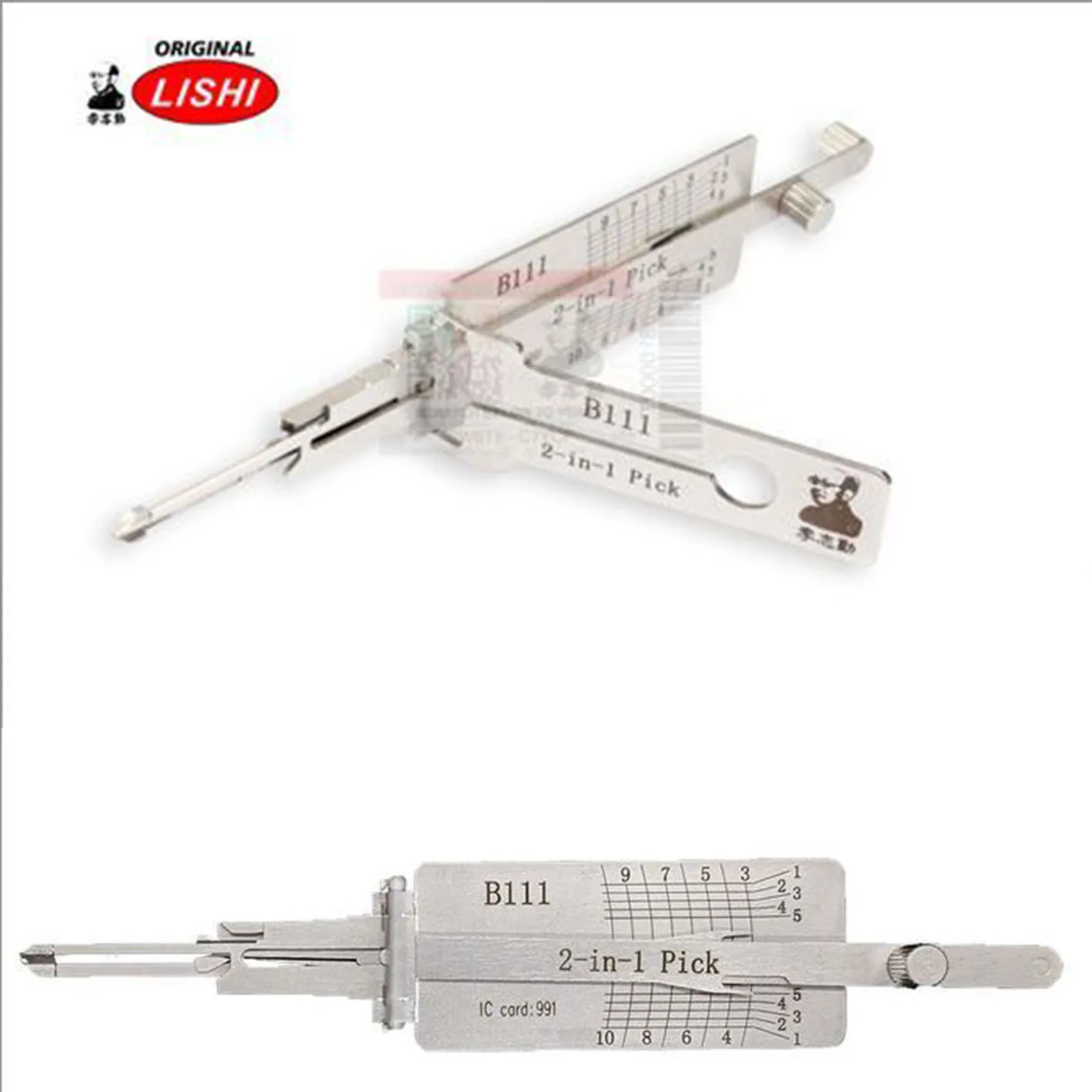 LISHI Auto. Pick - FOR GM Group - Suits Keyways OEM (B111) with Z-Keyway (Warded) - DR Only *Anti - Glare*