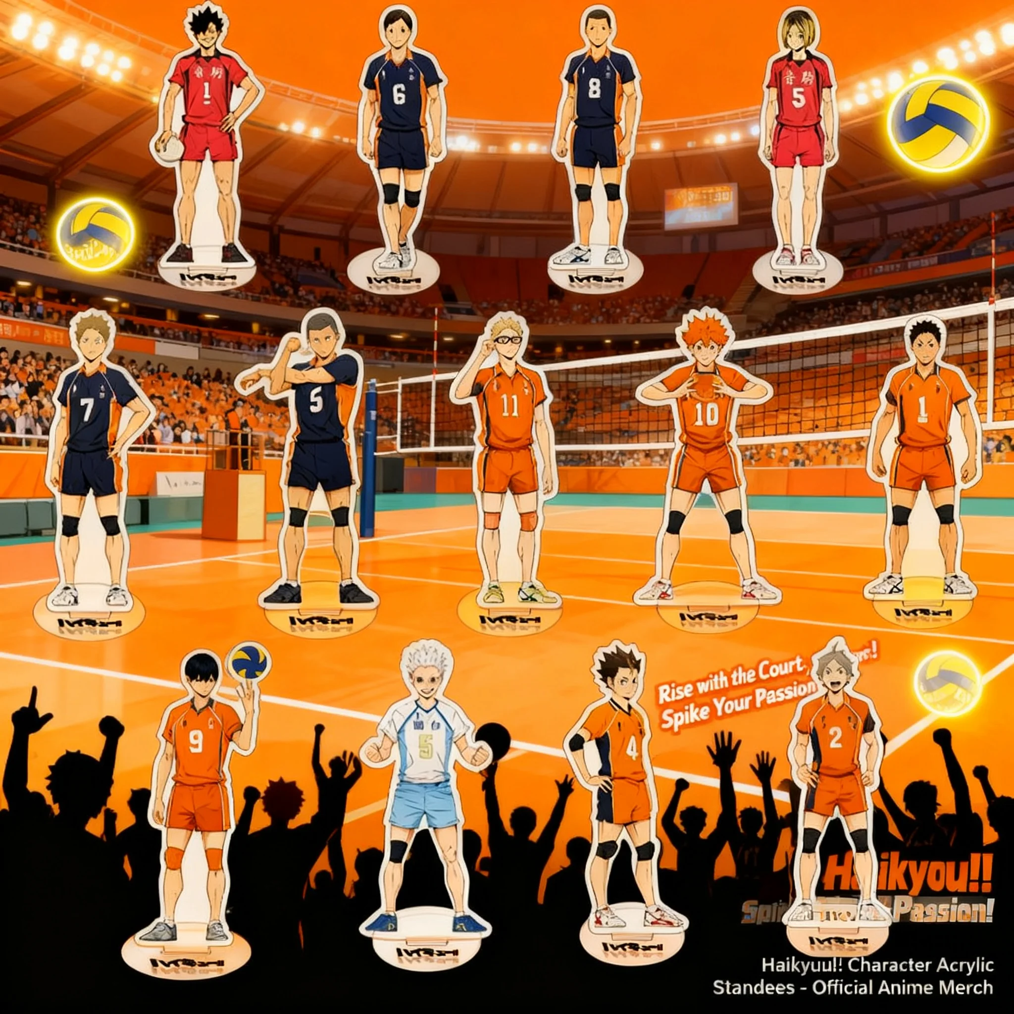 

Anime Merch Haikyuu!! Volleyball Acrylic Stand Figures Hinata Shoyo Kageyama Tobio Decor Collectibles Gift for Fans