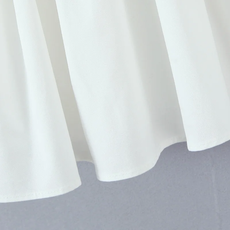 Zoete Vintage ort Dr geborduurde hangende ne taille in blauwe bloemen A-lijn rok voor dames Andere Sle Summer Dr