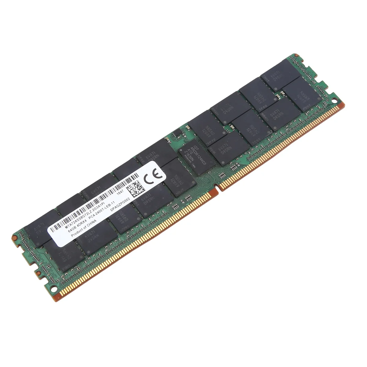 AT87-For MT 64GB DDR4 Server RAM Memory 2400Mhz PC4-19200 288PIN 4DRx4 RECC Memory RAM 1.2V REG ECC RAM