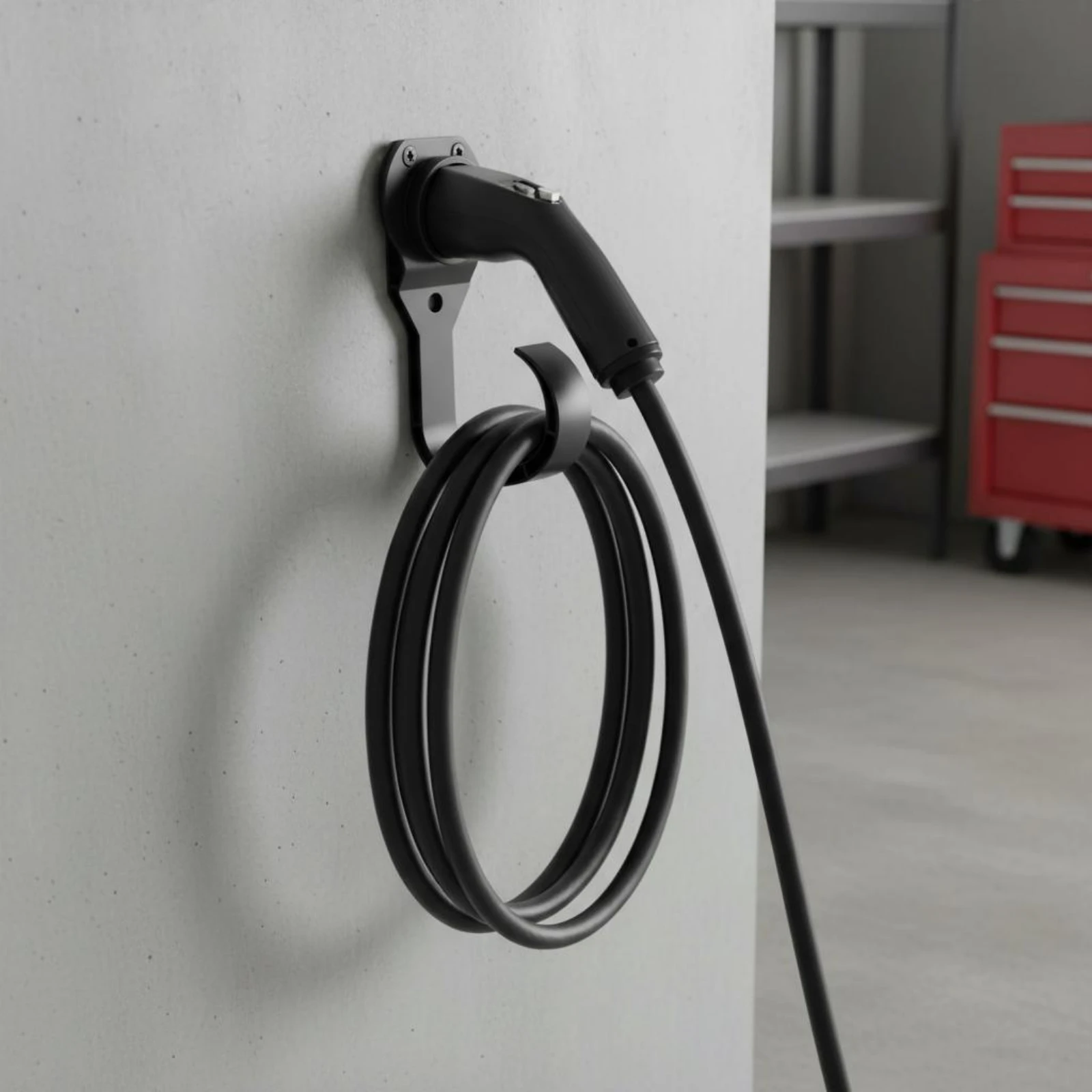 Charging Holder Easy to Install Charger Holder Charging Cable Hook Space Saving Vehicle Accessory Heavy Duty for Garage